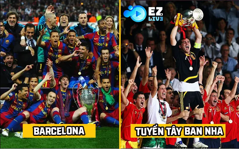 Barca và tuyển Tây Ban Nha áp dụng Tiki Taka thành công