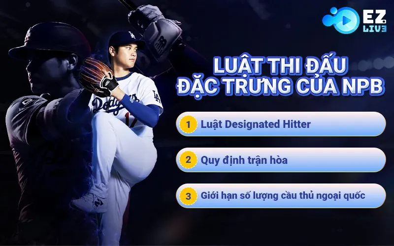 Luật thi đấu đặc trưng của NPB