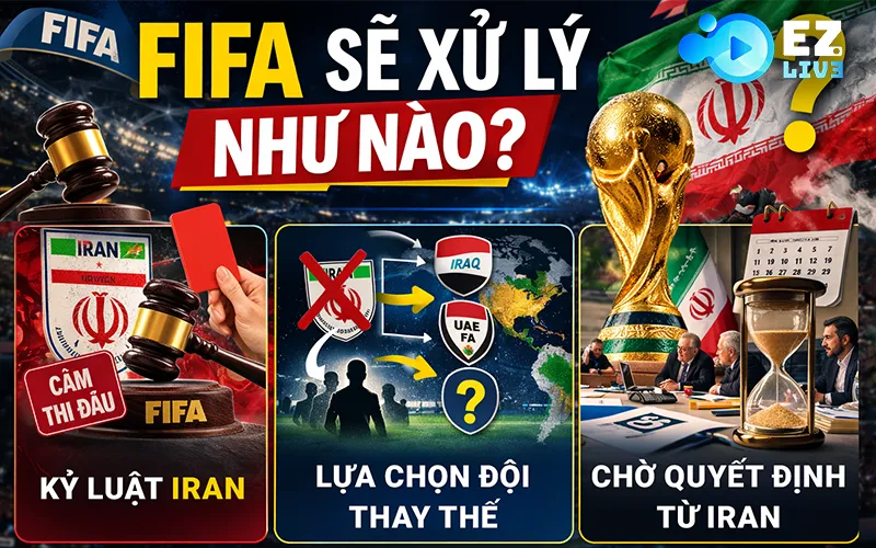 Cách FIFA xử lý nếu Iran rút khỏi World Cup 2026