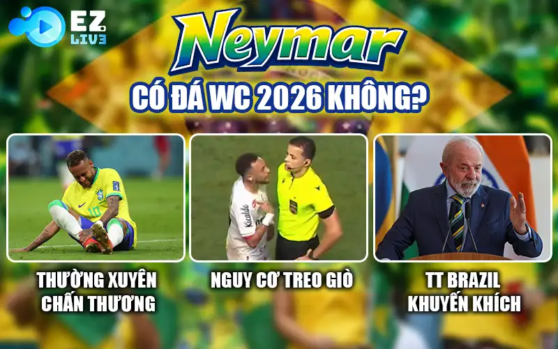Neymar có đá World Cup 2026 không?