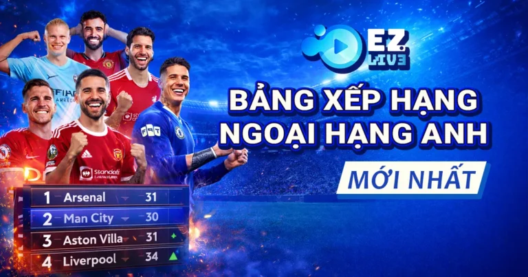 bảng xếp hạng ngoại hạng anh